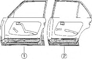 VAN WEZEL 3010277 -  Дверь, кузов